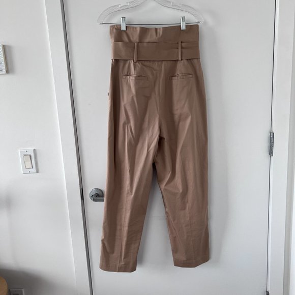 ba&sh Khol Belted Paperbag Waist Trouser Pants - Picture 4 of 9